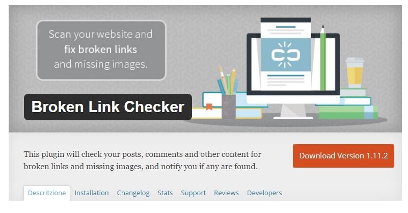 Broken Link Checker Plugin para WordPress