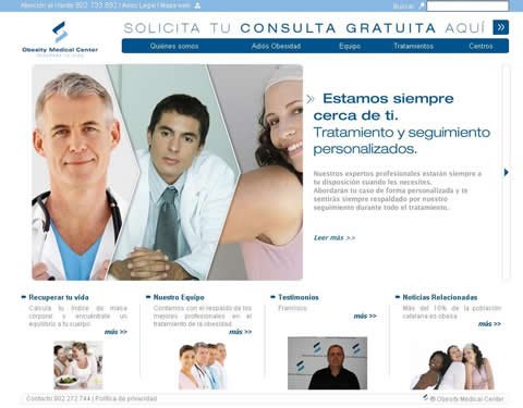 Obesity medical center lanza su web