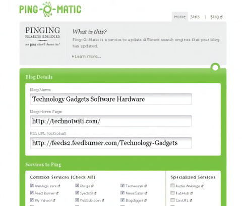 Ping o matic un servicio automattic