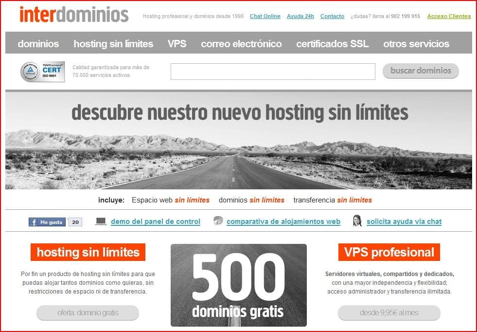 Interdominios.com hosting sin limites