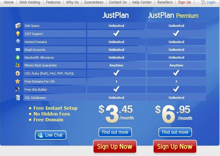 Justhost.com un hosting muy barato