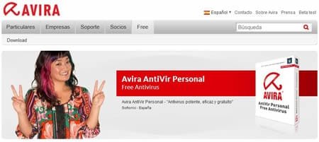 Antivirus Avira sencillo y rápido