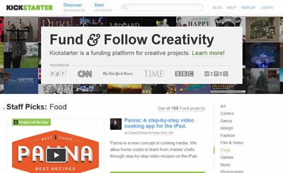 Kickstarter.com y la financiación colectiva