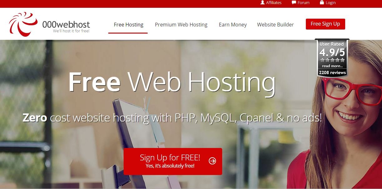 000webhost.com hosting gratis