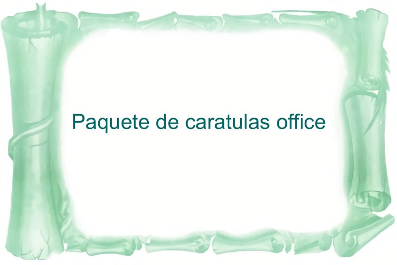 Paquete de caratulas office