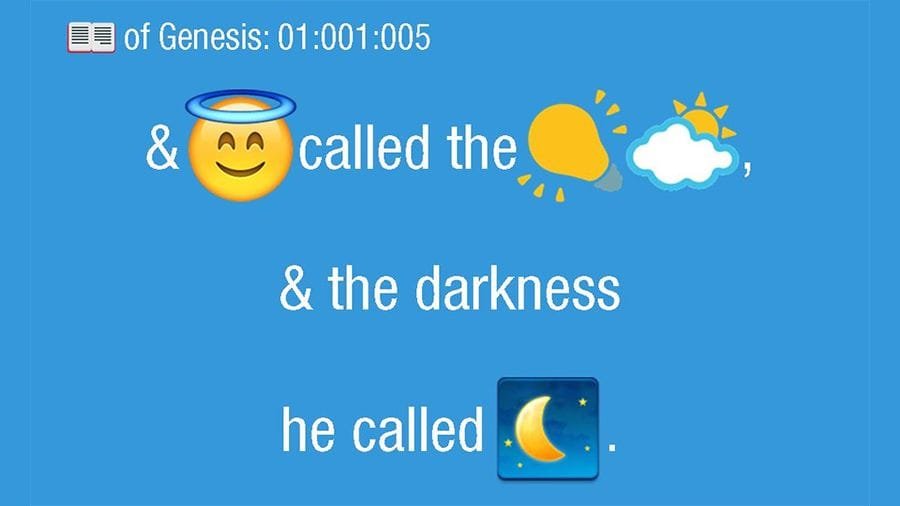 La biblia con Emojis ya está aquí