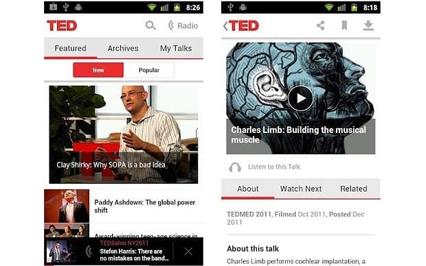 TED Talks ahora en español en Android