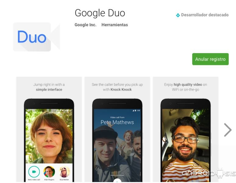 Google Duo, la apuesta de Google para llamadas de voz