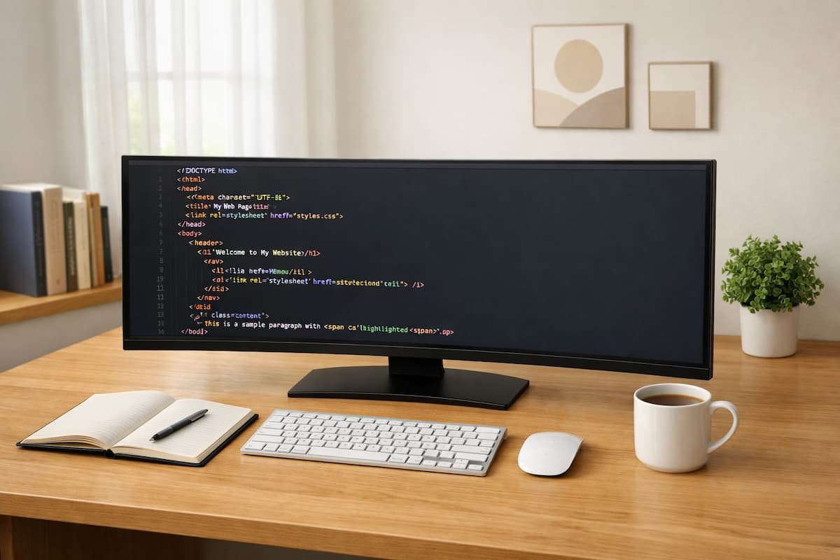 crear pagina web html notepad plus plus