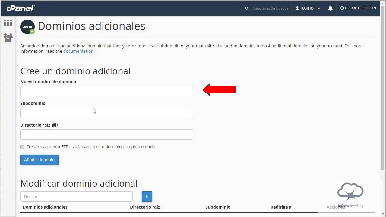 Dominios adicionales en tu hosting