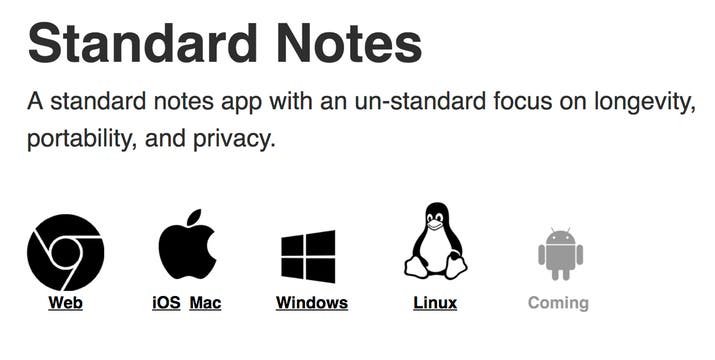 Standard Notes, una app de notas en código abierto