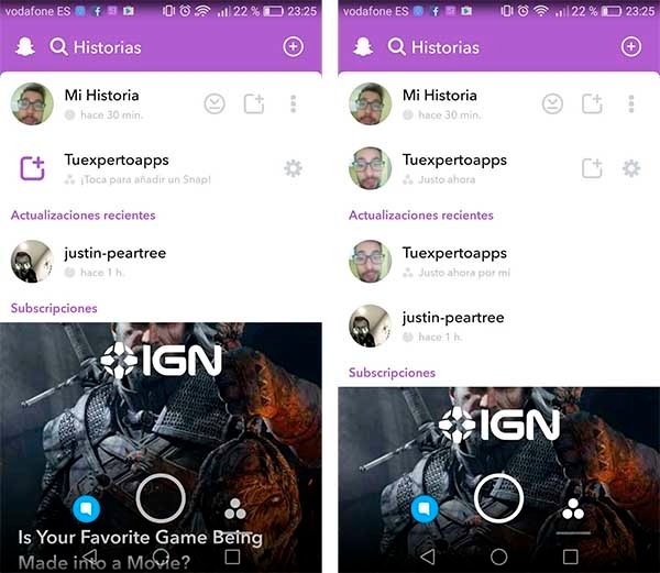 Snapchat añade historias colectivas