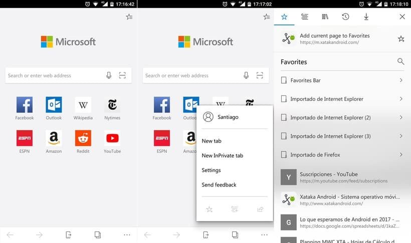 Microsoft Edge preview para Android ¿cómo funciona?