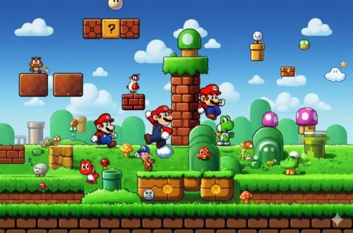 Entorno 2D de Mario Bros eclixxo