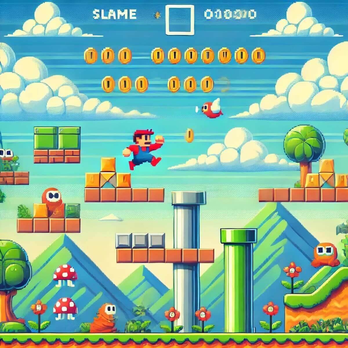 Mario Bros en una experiencia arcade, enfrentando desafíos en un nivel nostálgico