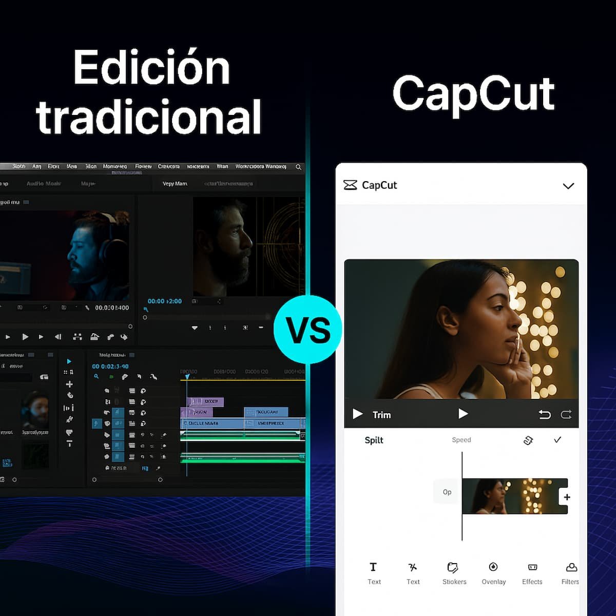 comparativa capcut vs edicion tradicional