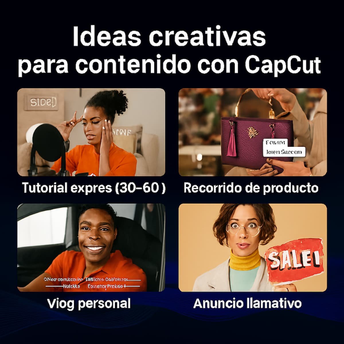 ideas creativas capcut tutorial vlog anuncio