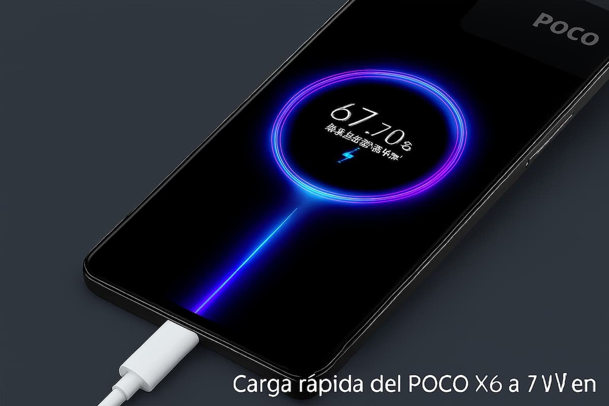 poco x6 carga rapida 67w