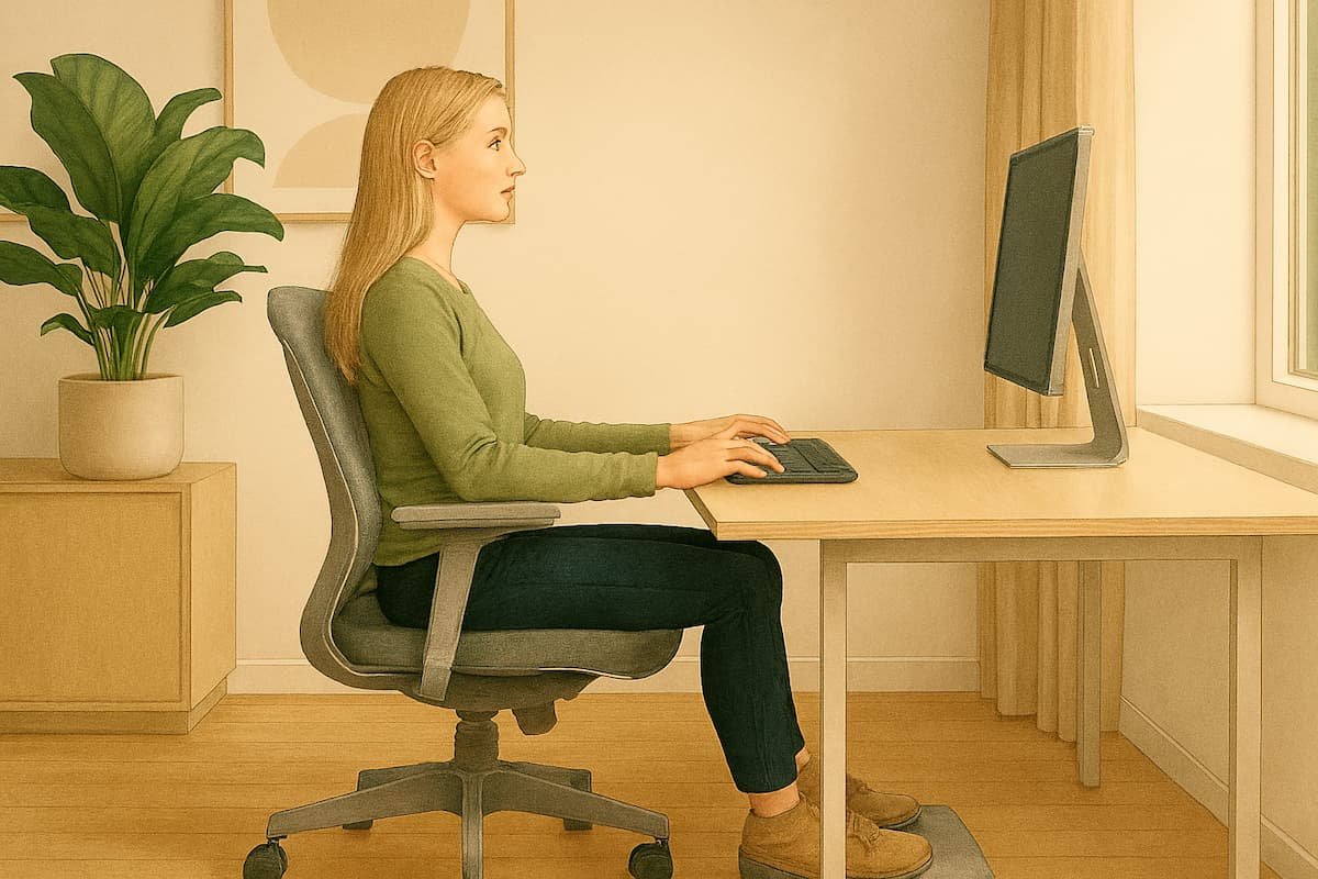 postura ergonomica oficina