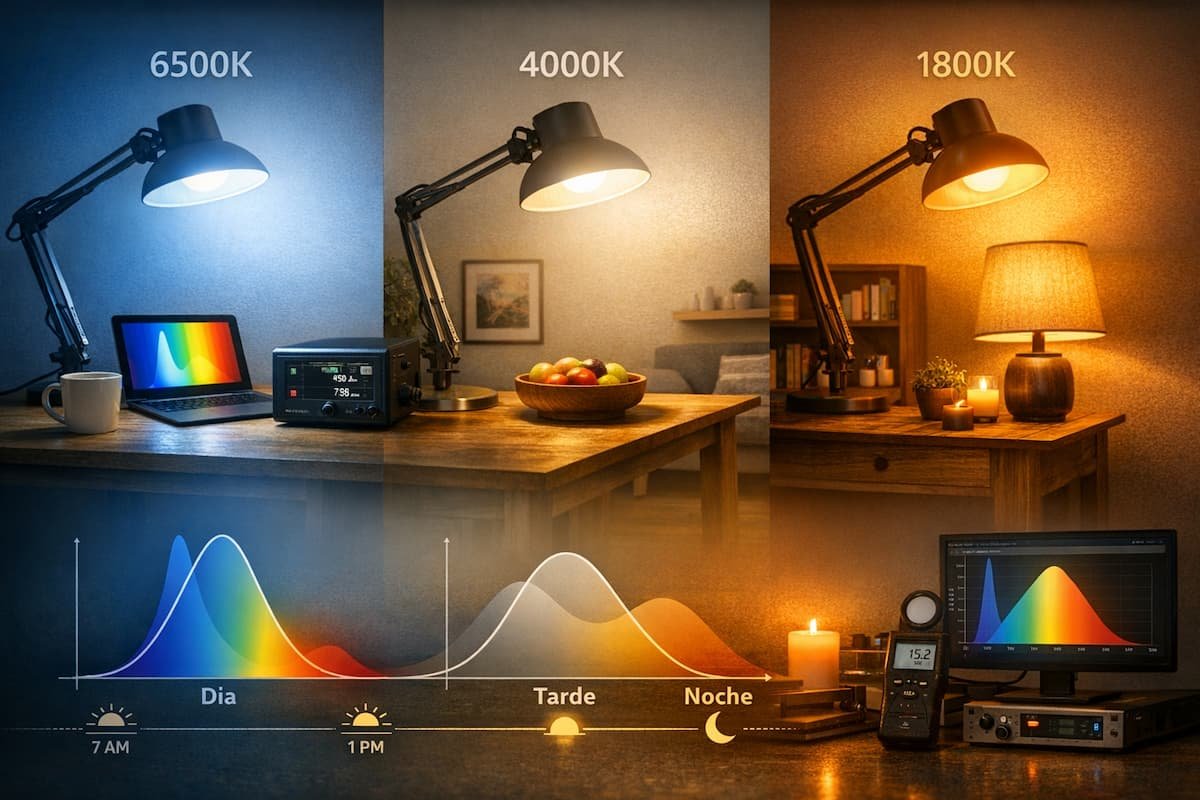 tipos de Luz circadiana el biohacking domestico